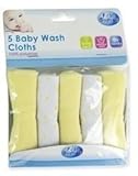 Soft Baby Wash Cloths Towel Flannel Machine Wash from 0 Months + by First Steps