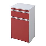 JK Parl 鏡面カウンターワゴン ダストボックス 50cm幅 FPL-0005RE