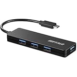 バッファロー ( BUFFALO ) USB3.1(Gen1) Type-C 4ポート バスパワーハブ ブラック BSH4U120C1BK
