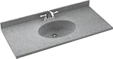 Swanstone ch1b2243bd-053タヒチグレー22 " x43 "チェサピークVanity Top