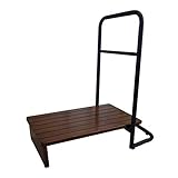 Sun Ruck 手すり付き 玄関台 幅60cm SR-ESV071 ダークウッド