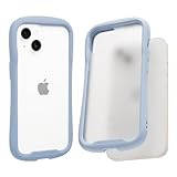 iFace Reflection Frost iPhone 14 ケース フロストクリア 強化ガラス (フロスト/ペールブルー)【指紋が目立ちにくい 黄変防止 すりガラス 半透明 曇りガラス アイフェイス アイフォン14 iphone14 用 カバー 耐衝撃 ストラップホール付き】