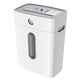 HP シュレッダー 家庭用 業務用 電動 8枚同時細断 連続細断4分間 クロスロカット 情報守れ ホチキス針/銀行カード細断対応 大容量ダス