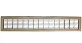 6 " x 36 " Heavy Dutyリジッド床グリル – 固定ブレードReturnエアグリル – ブラウン