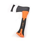 Cmall JP 万能斧 ハンドアックス 斧　キャンプ斧　刃のカバー付き　薪割りに 手斧 ハンドアックス (500G) 防災　地震対策