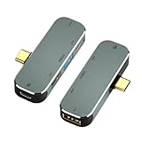 Acogedor 5 in 1 Type CハブType-cドッキングステーション、Type-CからPD + Type-C + USB3.0 + USB2.0 * 2、PD充電ポートホットプラグ機能USBCハブマルチポートアダプター