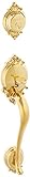 Schlage f92brk505 Lifetime Polished Brass Brookshire外部ダミーハンドル(内部側面別売)