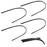 RICISUNG ワイパー 替えゴム 長さ800mm 幅6mm 4本入り ワイパーゴム グラファイトコーティングゴム カット可能 汎用 撥水 ガラス拭き取り 交換用 車用