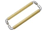 ウッドO型ハンドル 鏡面/クリア (両面)　30φ 300mm (WO-30-R-300-MC/CL)