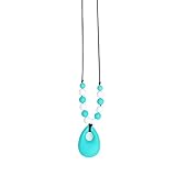 Wwin Tear-drop Shaped Pendant Baby Teething Silicone Mash-up Necklace Baby Shower Gift Chewing Toys 