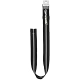YKK メタリックコイル ファスナー シルバー 60cm両開き #580 黒 5CMS-60SH