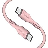 多摩電子工業 Permier シリコンケーブル C to C 1.0m PR-H301CC10 シリーズ USB Type-C to USB Type-C (チェリーブロッサム) PD対応 60W/3A急速充電 屈曲耐久約12万回を実現 ケーブル内部動線をグラフェンで覆い 外装シリコン素材を採用 折り曲げに強く断線しにくい