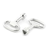 uxcell コントロールキャビネット　三角キー　10mm 三角パネルロック用　金属トライアングルソケットスパナキー　2本