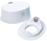 Strata Toddler Toilet Training Seat & Step Stool Combo - Silver Lining by Strata