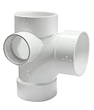 Canplas 192148L PVC DWV Sanitary Tee, 3 x 3 x 3 x 2-Inch, White [並行輸入品]