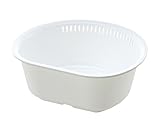 リッチェル 洗い桶 ホワイト 5.4L シェリー D型 L 抗菌加工