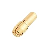 Tiptiper 真鍮のコレットセット、Dremelドリルロータリーツールセットのコレット1.6 / 2.0 / 2.4 / 3.0mmゴールドカラー
