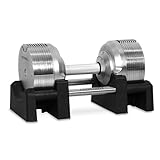 プロバーベル 32.5kg 1.5kg刻み 1個のみ 可変式ダンベル シルバー