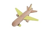 kiko+ hikoki 　木のおもちゃ　プルバック　飛行機　プロペラ　ジェット (jet-yellow（イエロー）)