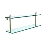 Allied Brass FT-2/22-SBR 22-Inch Double Glass Shelf by Allied Brass