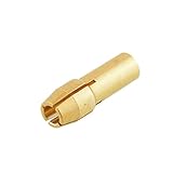 Tiptiper 真鍮のコレットセット、Dremelドリルロータリーツールセットのコレット1.6 / 2.0 / 2.4 / 3.0mmゴールドカラー