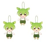 ずんだもん ボイス マスコット ぬいぐるみ 全3種セット 約10㎝ (ボイスマスコットぬいぐるみ1)