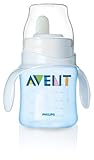 Philips Avent BPA Free Classic Bottle to First Cup Trainer, 4+ Months　取っ手付き　哺乳瓶　120ml　ブルー