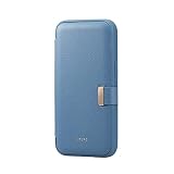 エレコム iPhone 14 / 13 ケース カバー 手帳型 耐衝撃 カードポケット付き ネイビー PM-A22APLFYJ3NV