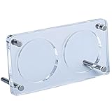 SakuraLovely8 缶バッジ ディスプレイ 缶バッチ ケース 収納 アクリル スタンド 飾る 透明 (２個入れ)