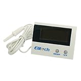 uxcell　デジタル温度計　-50°C～80°C　ホワイト　NTCセンサ　LCD