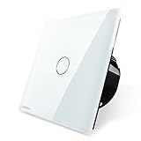 ILS - White Crystal Glass Touch Panel Switch EU Standard VL-C701-11