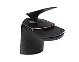 Novatto WAVE Single Lever Deck Mount Waterfall Faucet, Oil Rubbed Bronze [並行輸入品]