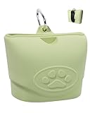 WakuWag犬用おやつポーチ シリコン トリーツポーチ 訓練グッズ 犬用トレーニングポーチ ドッグトレーニンググッズ お散歩バッグ 開閉便利 携帯しやすい お出かけ用 犬の訓練や散歩 犬 猫 ペット用品 (ライトグリーン)