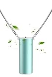 電子ネックレス空気清浄機ウェアラブルマイナスイオンクリーナー充電式臭気除去スモークダストポータブルチャイルドシニアに最適 (E-G2 blu