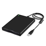 Bzvshdgee 外付けディスケットドライブ 1.44 MB USB 3.5インチ FDD ポータブルフロッピーディスクリーダー PC ノートパソコン デスクトップ用