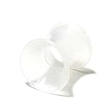 モンスターキッズクリアホワイト半透明ホワイトシリコンソリッドダブルフレアアイレット 2G