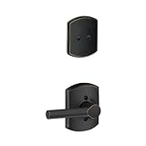 Schlage Lock Company F94BRW716GRW GREENWICH Deco Rose Dummy Handleset Trim [並行輸入品]