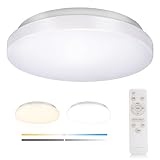 LEDシーリングライト 6畳 24W 調色 調光タイプ 昼光色 電球色 2400LM リモコン付き 調光タイプ