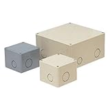 未来工業 プールボックス 正方形 ノック付き 150×150×100 ベージュ PVP-1510NJ