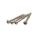 YJB PARTS ベースピックアップ用ネジ インチサイズ(#4 x 1-1/4") 4本入り (ニッケル)