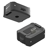 AUDASO For DJI OSMO POCKET 3 充電ベース アダプターマウント DJI POCKET 3 用マウントアダプター 正面にType-Cポート 充電に便利 拡張マウント ブラケット 1/4ネジ穴 各撮影アクセサリーを取り付け可能