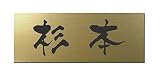 丸三タカギ 彫り込み済表札 アクリル APG2-G-1-3-杉本 【完成品】