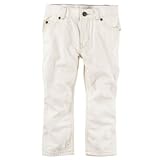 Carter's(カーターズ) 5-ポケットストレート-フィットスラブツイル ホワイト ボトムスパンツ 8歳【並行輸入】