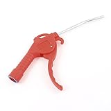 uxcell エアブローガン　クリーニングガン　10cm長　プラスチック　レッド　1個