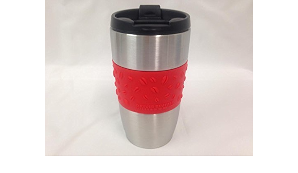 Amazon Wild Bean Cafe Stainless Steel Travel Mug With Red Rubber Holder By Wild Bean Cafe Wild Bean Cafe 水筒 マグボトル