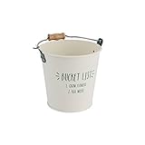 (シージービー・ギフトウェア) CGB Giftware Vegetable Patch バケツ 小物入れ インテリア雑貨 (ワンサイズ) (ホワイト)
