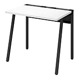 オフィスデスク コクヨ リーン 平机 ワークデスク ブラック×ホワイト 幅80×奥行60cm 【2梱包】 DLE-N0806-BKWH1 【お客様組立】