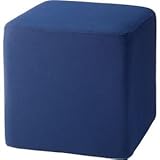 （まとめ） ビーコレクト キューブソファ ネイビー WCBF-0404-NB 1台 【×4セット】