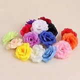 20 x Artificial Rose Silk Flower Head Wedding Party Bridal Bouquet Decor 8,5CM