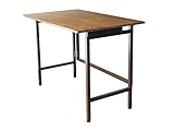 折りたたみデスク たためる 収納 FLAP(フラップ) 幅100cm はば100 デスク テーブル ブルックリン おしゃれ 机 リビング机 木目 鉄脚 木 カフェ たためるつくえ